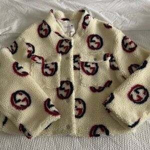 Stylish Cream Printed Jacket